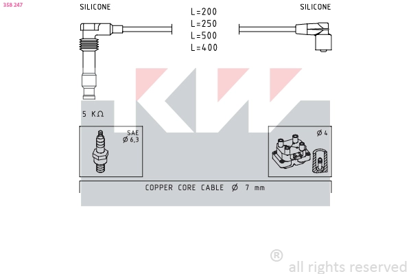 Ignition Cable Kit (358 247)