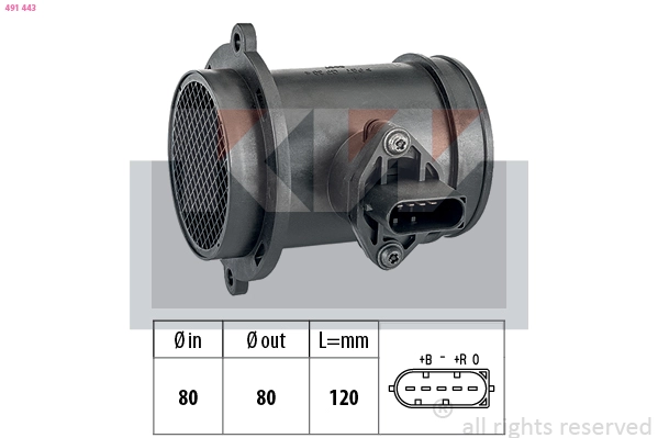 Mass Air Flow Sensor (491 443)