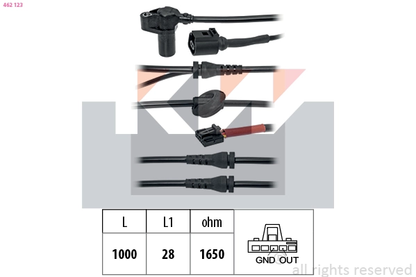 Sensor, wheel speed (462 123)