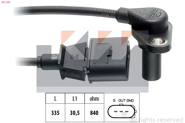 RPM Sensor, automatic transmission (453 220)