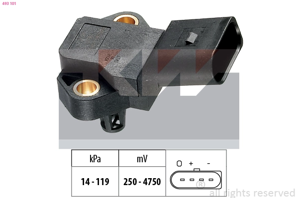 Air Pressure Sensor, altitude adaption (493 101)