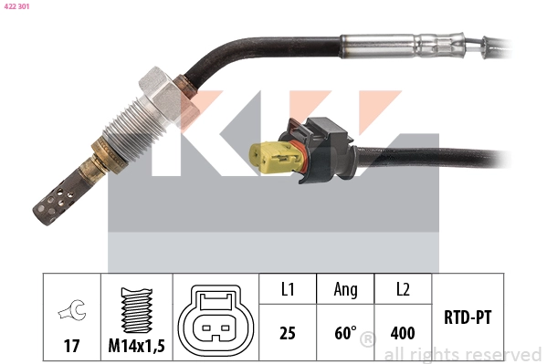 Sensor, exhaust gas temperature (422 301)