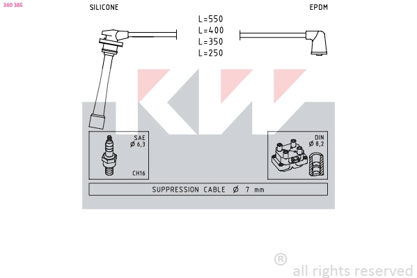 Ignition Cable Kit (360 385)