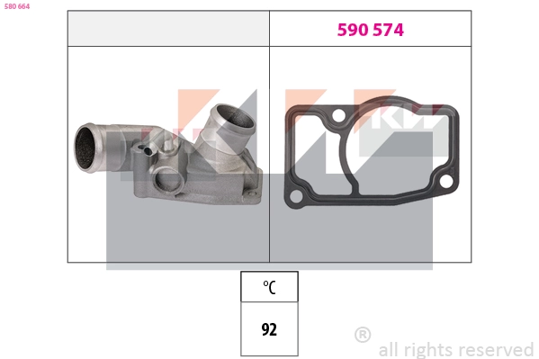 Thermostat, coolant (580 664)