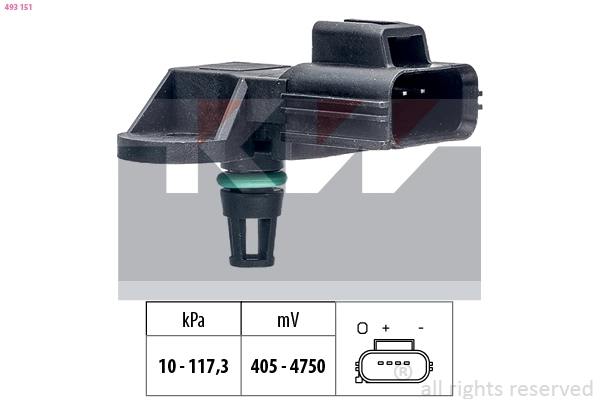 Air Pressure Sensor, altitude adaption (493 151)