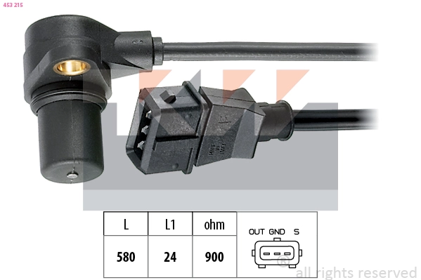 Sensor, crankshaft pulse (453 215)