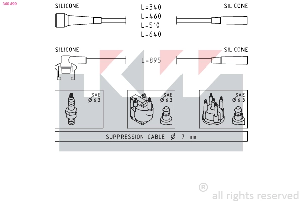 Ignition Cable Kit (360 499)