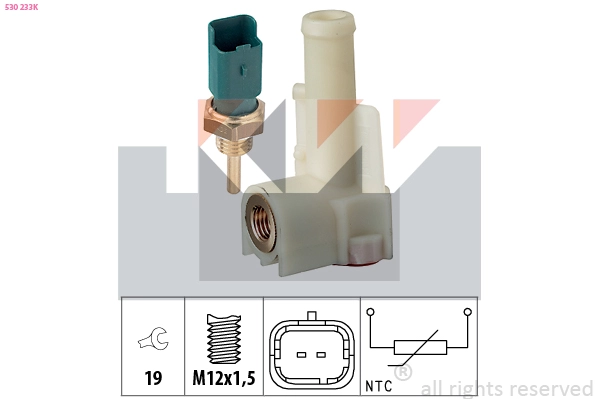 Sensor, coolant temperature (530 233K)