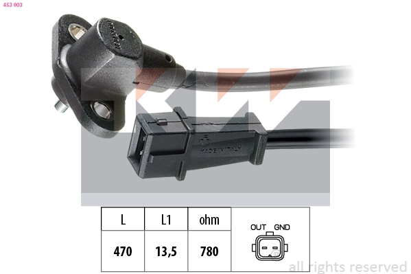 Sensor, crankshaft pulse (453 003)