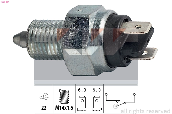 Switch, reverse light (560 001)