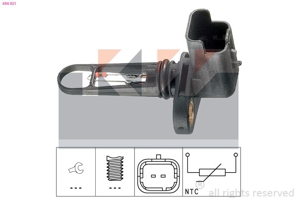 Sensor, intake air temperature (494 021)