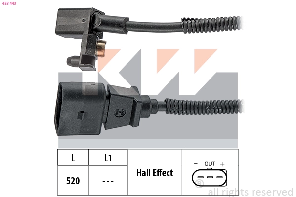 Sensor, crankshaft pulse (453 443)