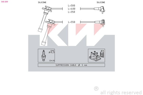 Ignition Cable Kit (360 209)