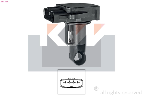 Mass Air Flow Sensor (491 163)
