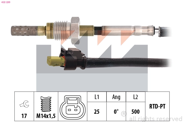 Sensor, exhaust gas temperature (422 220)