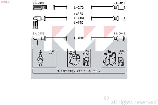 Ignition Cable Kit (359 354)