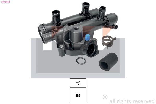 Thermostat, coolant (580 666K)