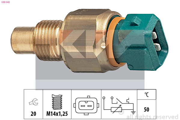 Sensor, coolant temperature (530 542)