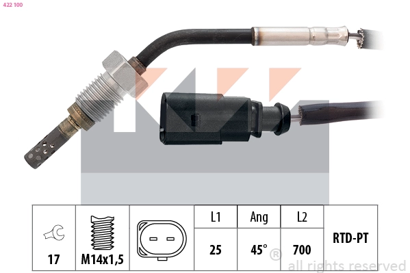 Sensor, exhaust gas temperature (422 100)
