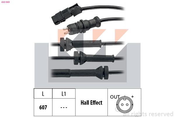 Sensor, wheel speed (460 069)