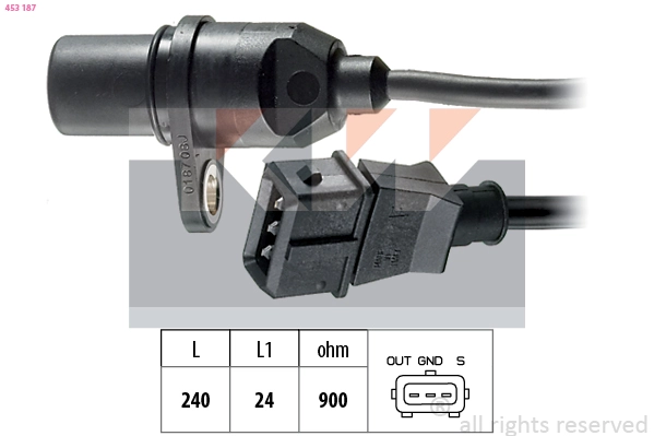 Sensor, crankshaft pulse (453 187)