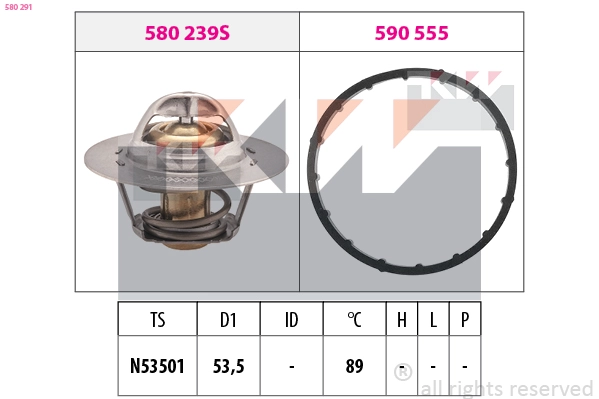 Thermostat, coolant (580 291)