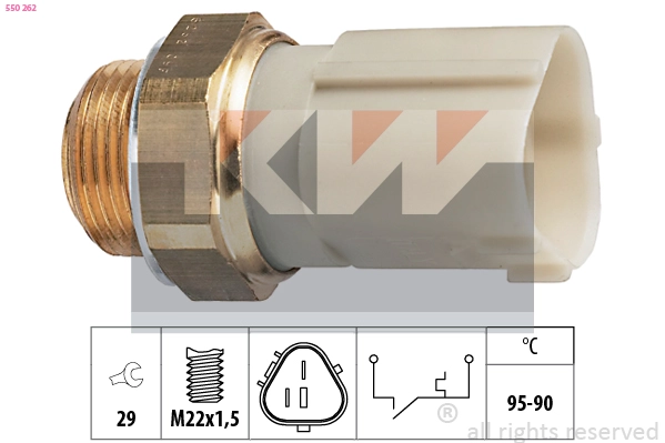 Temperature Switch, radiator fan (550 262)