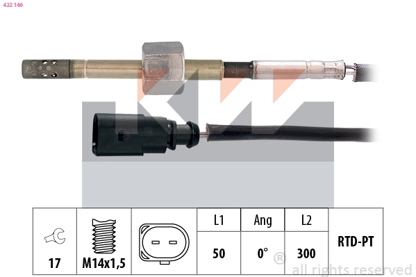 Sensor, exhaust gas temperature (422 146)