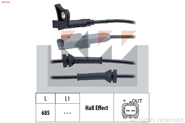 Sensor, wheel speed (460 035)