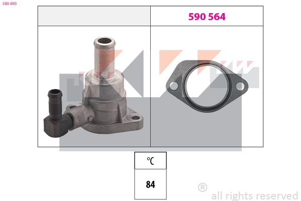 Thermostat, coolant (580 490)