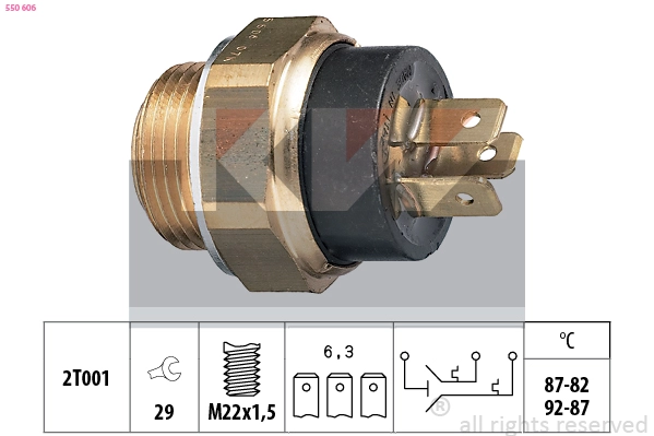 Temperature Switch, radiator fan (550 606)