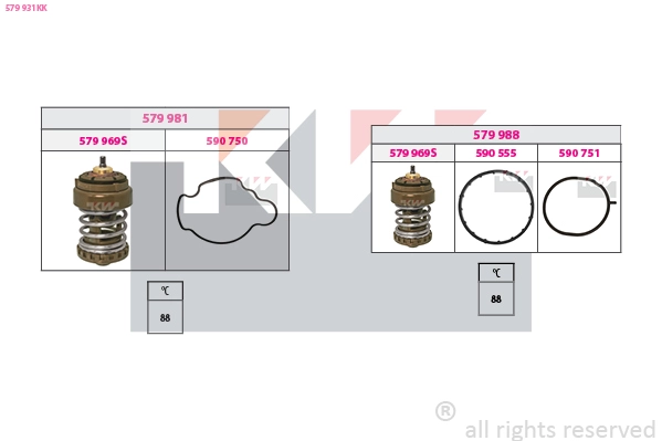 Thermostat, coolant (579 931KK)