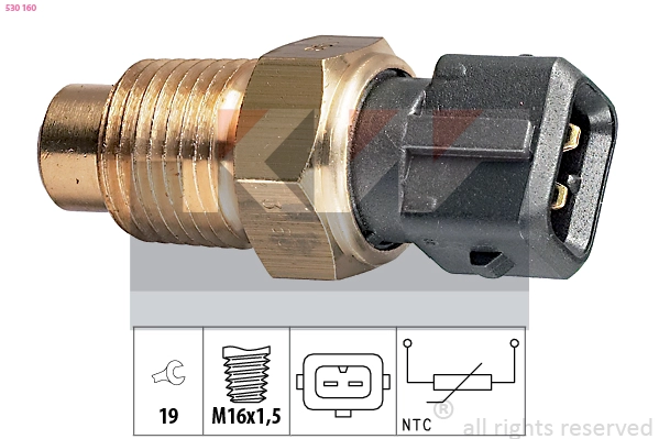 Sensor, coolant temperature (530 160)