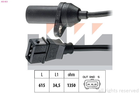 Sensor, crankshaft pulse (453 053)
