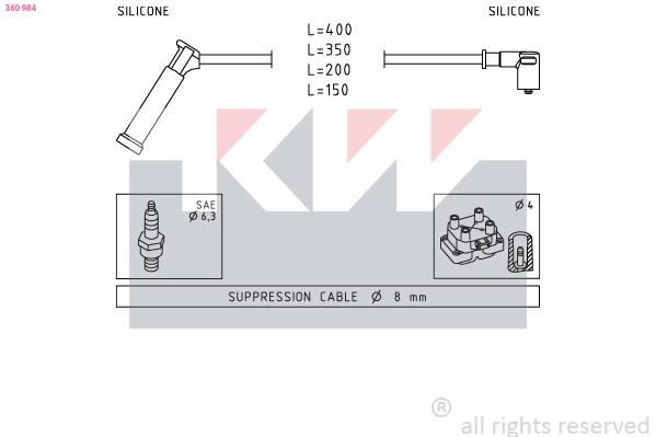 Ignition Cable Kit (360 984)