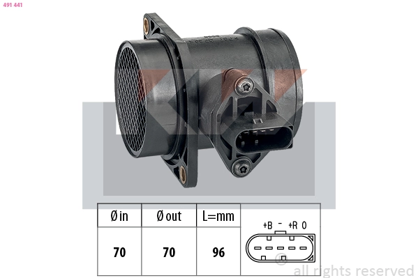 Mass Air Flow Sensor (491 441)