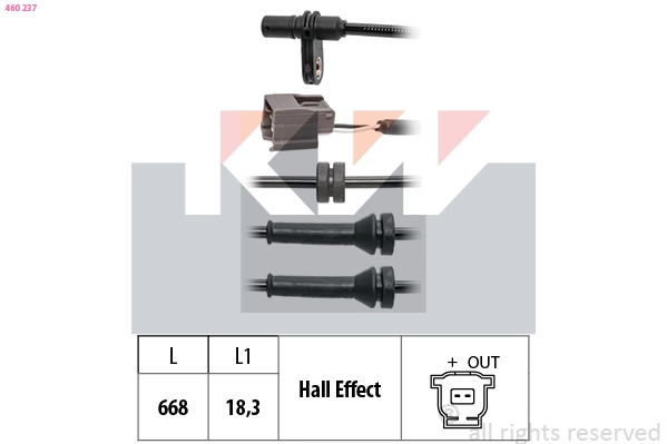Sensor, wheel speed (460 237)