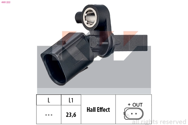 Sensor, wheel speed (460 222)