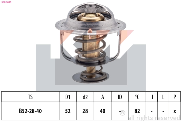 Thermostat, coolant (580 383S)