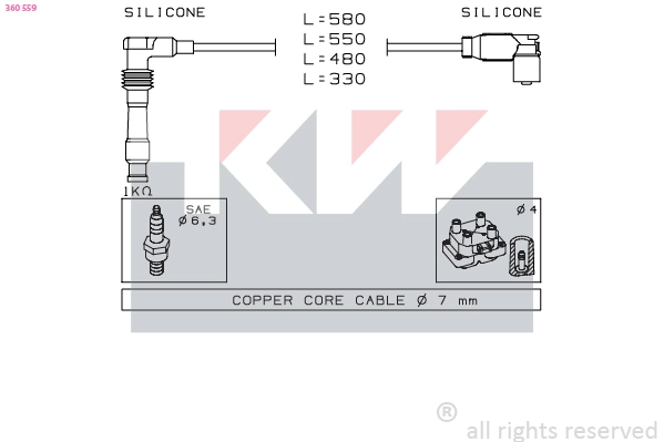 Ignition Cable Kit (360 559)
