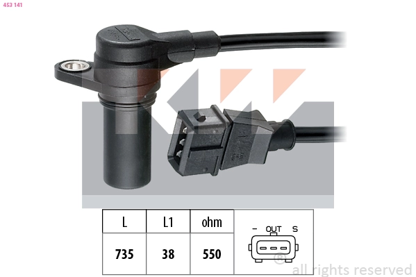 Sensor, crankshaft pulse (453 141)