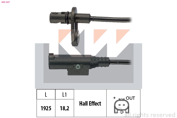 Sensor, wheel speed (460 247)