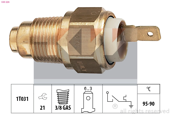 Temperature Switch, radiator fan (550 226)