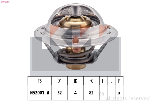 Thermostat, coolant (580 229S)