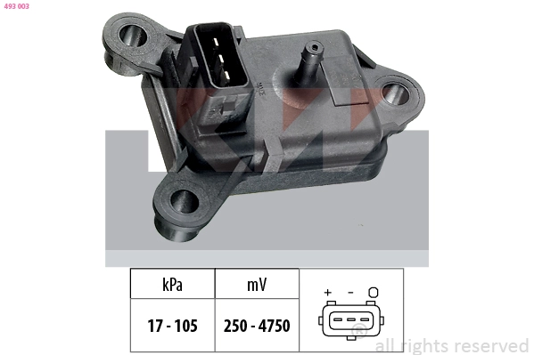 Air Pressure Sensor, altitude adaption (493 003)