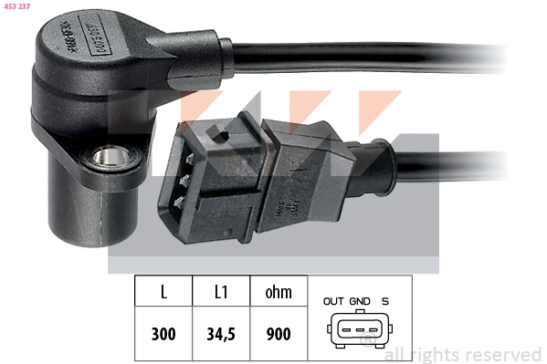 Sensor, crankshaft pulse (453 237)