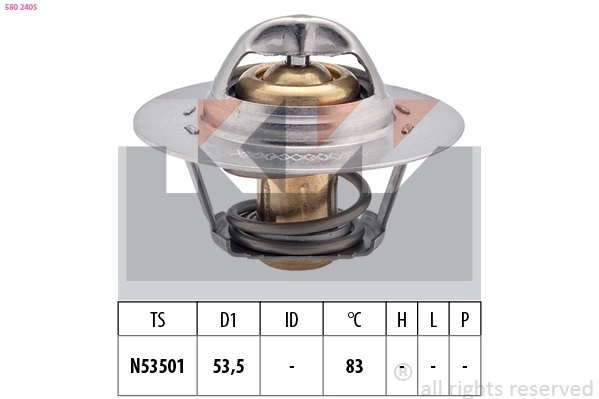 Thermostat, coolant (580 240S)