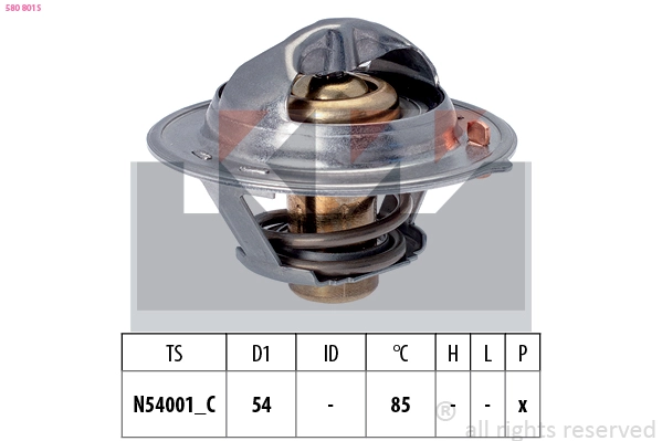 Thermostat, coolant (580 801S)