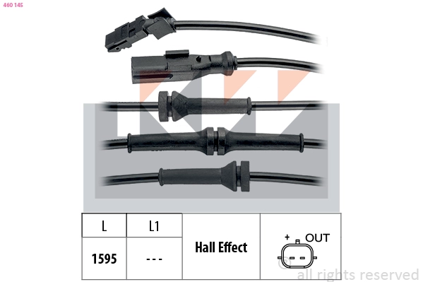 Sensor, wheel speed (460 145)