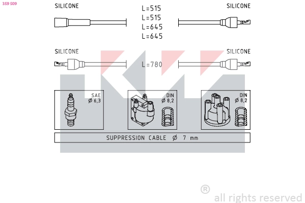 Ignition Cable Kit (359 509)